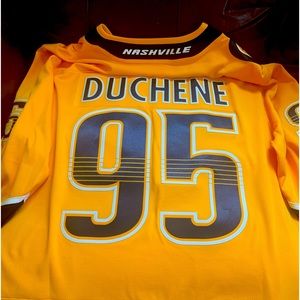 Matt Duchene gold home jersey, only worn once. It’s a large in perfect condition